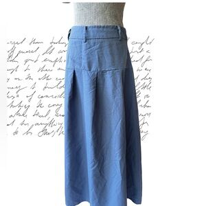 SHEIN Blue High-Waist Maxi Skirt